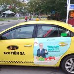 Quảng cáo trên xe taxi Tiên Sa khu vực miền Trung – Tây Nguyên