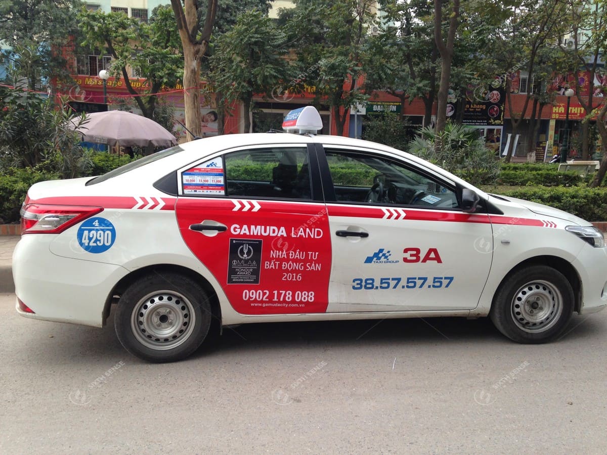 Gamuda quảng cáo trên taxi Group tại Hà Nội