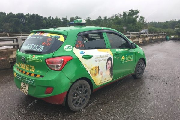 quang cao taxi mai linh thai nguyen mega 1 ssm