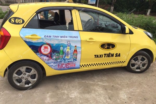 quảng cáo taxi tiên sa