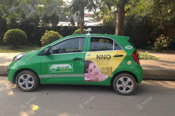 Quảng cáo xe taxi ở Sơn La