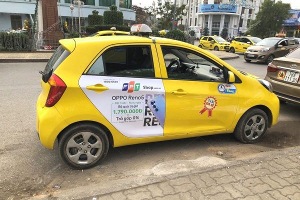Quảng cáo taxi Vàng tại Nam Định