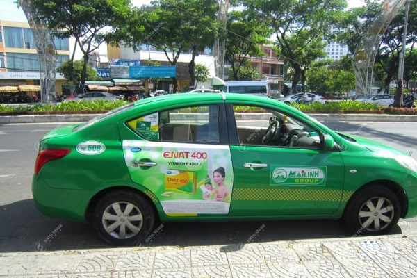 quảng cáo taxi Mai Linh tại Nha Trang