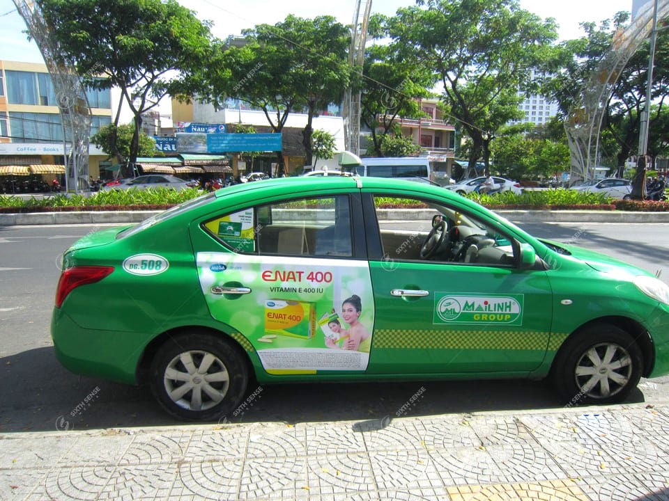 quảng cáo taxi Mai Linh tại Nha Trang