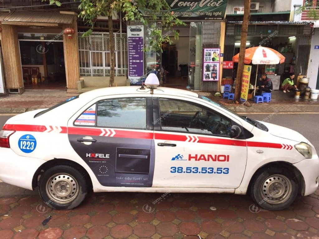 Hafele quảng cáo trên taxi Group năm 2017