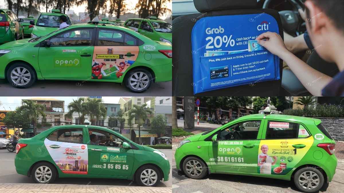Quảng cáo taxi Thái Bình đa dạng vị trí hiển thị, đáp ứng nhiều mục tiêu truyền thông và ngân sách