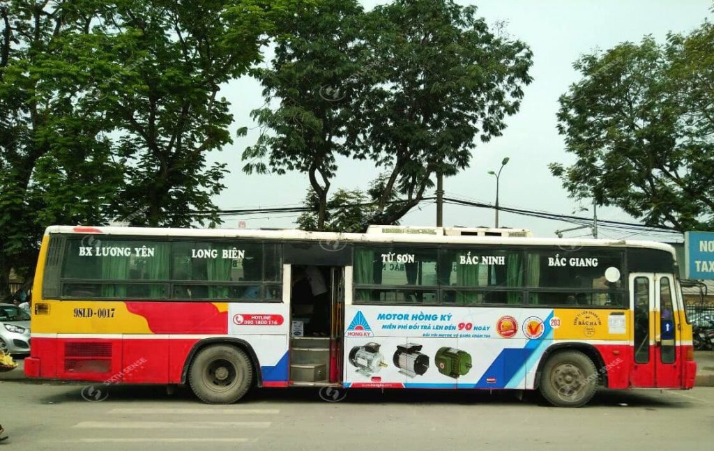 quảng cáo xe buýt ở bắc giang