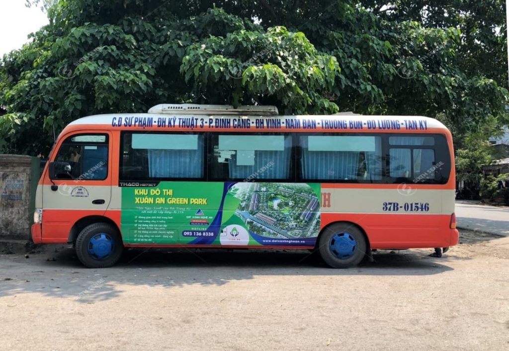quảng cáo xe buýt ở nghệ an