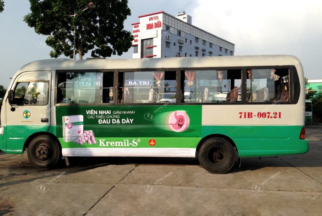 quảng cáo xe bus bến tre