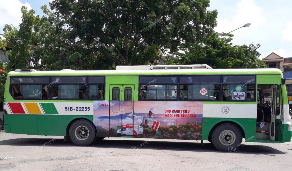 quảng cáo xe buýt ở long an