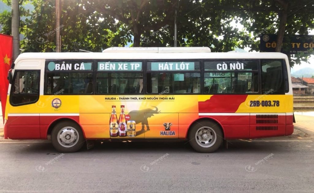 quảng cáo xe buýt ở sơn la