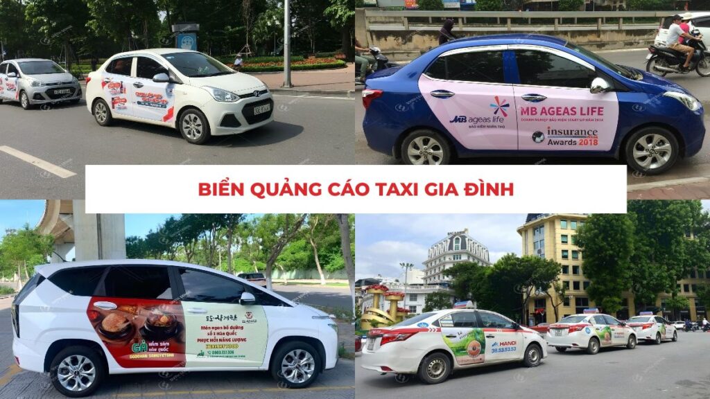 31 Mẫu Biển Quảng Cáo Taxi Gia Đình Đẹp, Độc Đáo 2026