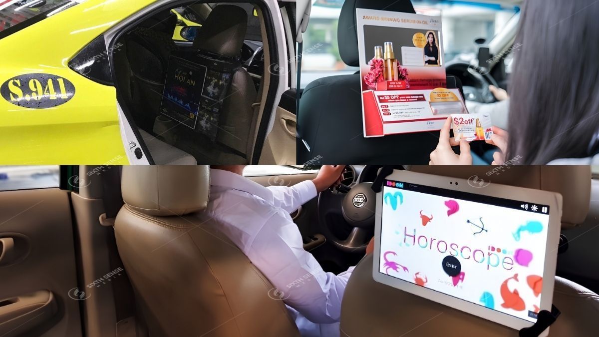 Thiết kế bắt mắt giúp taxi quảng cáo tạo ấn tượng trong không gian đô thị. (Nguồn: Dự án SSM)