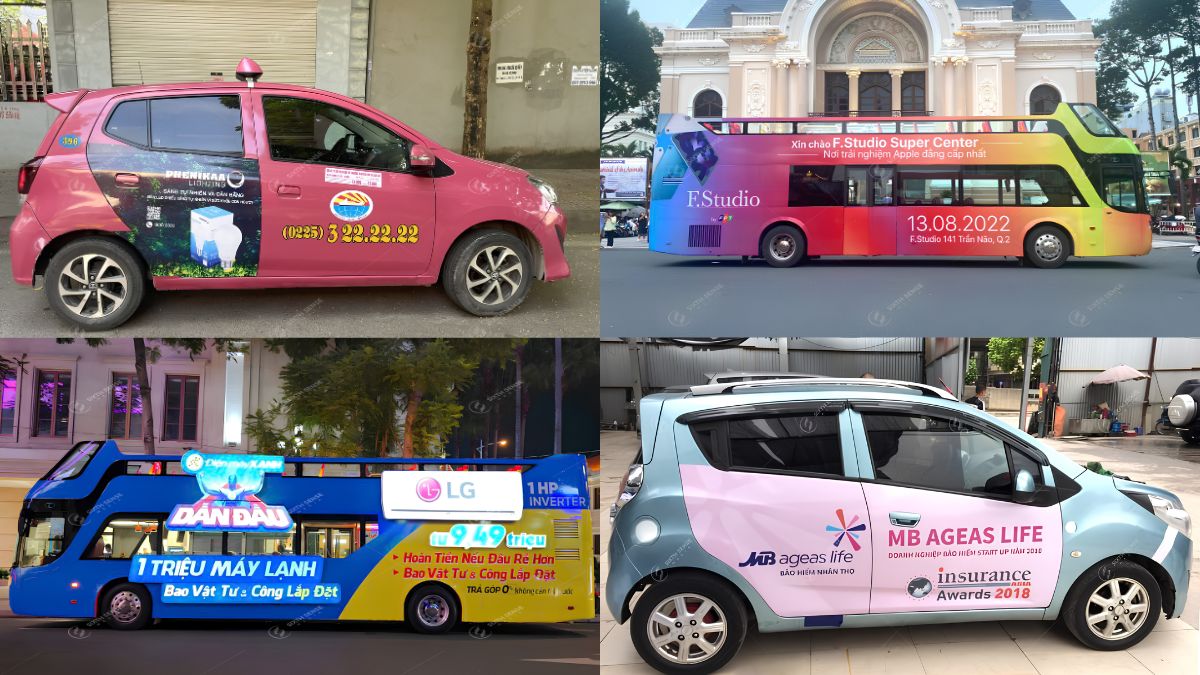 Kết hợp quảng cáo bus và taxi giúp thương hiệu mở rộng độ phủ, tăng tần suất xuất hiện và đa dạng hóa điểm chạm OOH